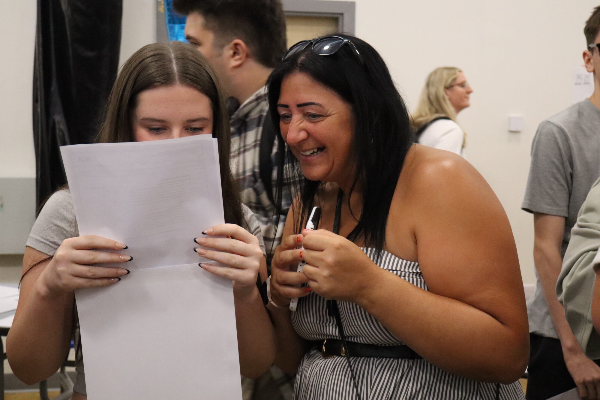 Students at Newquay Tretherras were excited to open their GCSE results