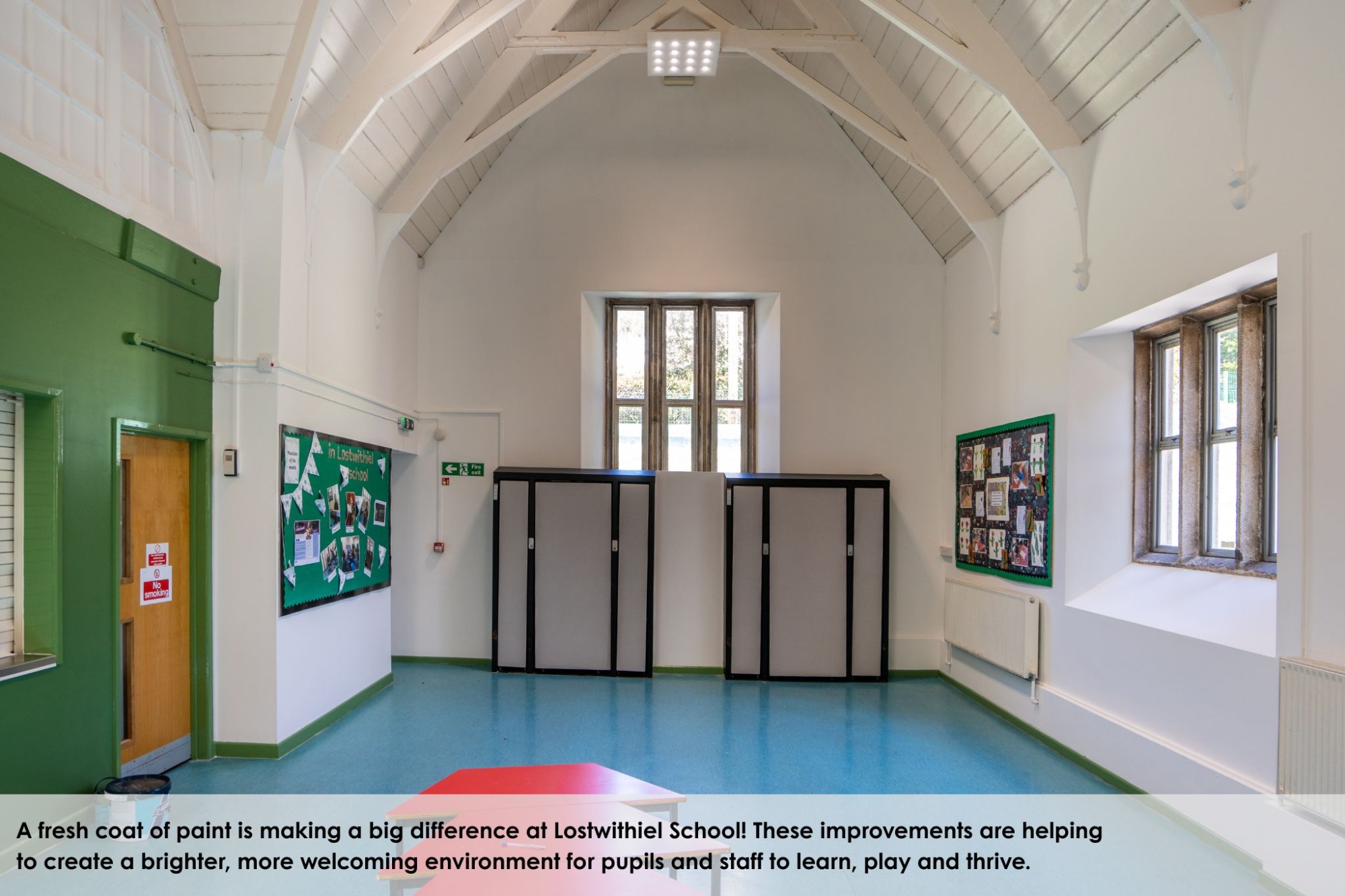 Lostwithiel School has benefited from fresh painting during the summer holidays
