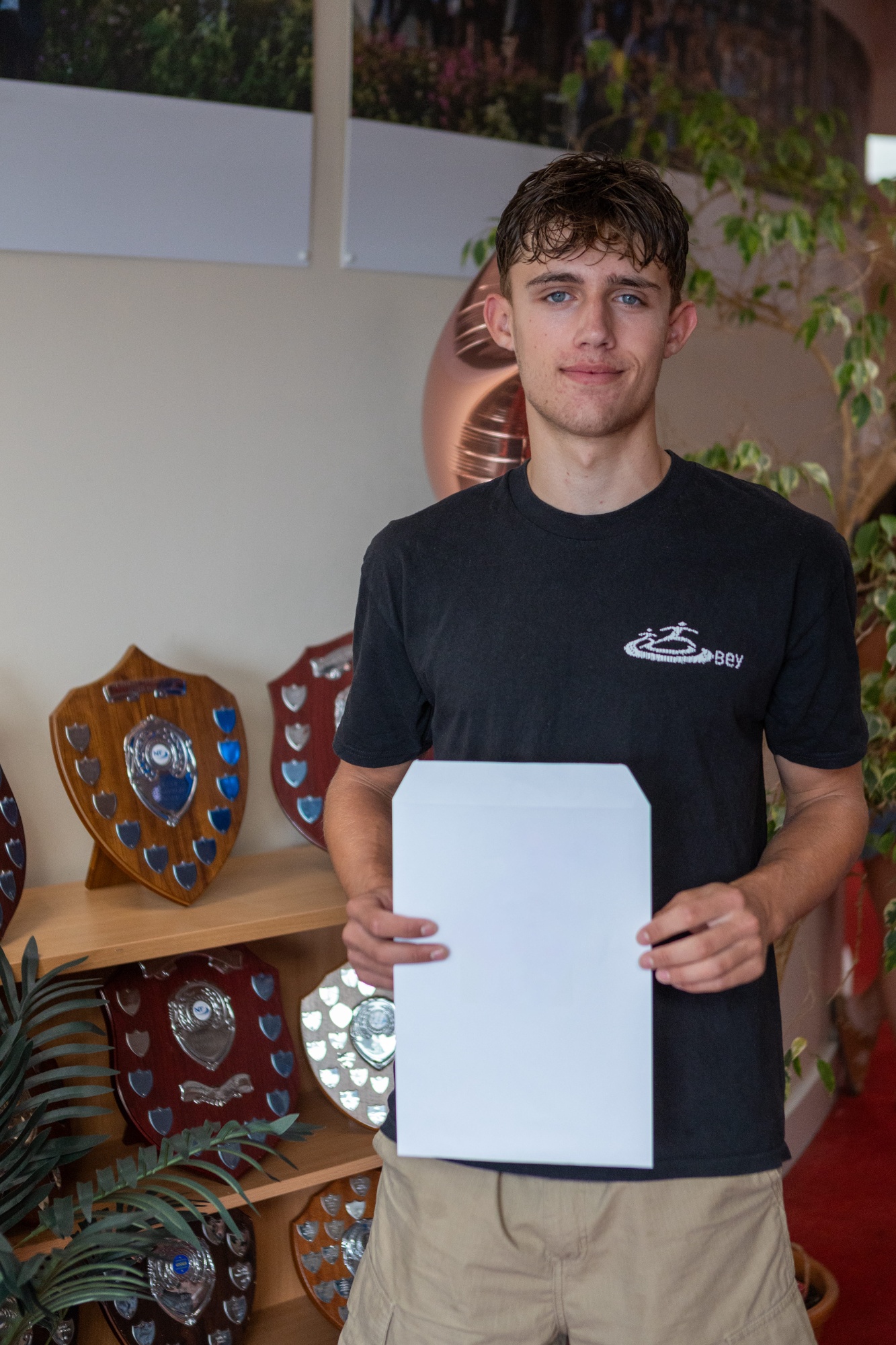 Dylan, who secured A*A*A in Maths, Physics and Further Maths.